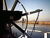 Molens van Kinderdijk -  Detail van wipmolen De Blokker. De molen maakt deel uit van molengebied Kinderdijk, maar staat op Alblasserdams grondgebied.