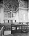 Interieur met orgel naar het oosten - Oudshoorn - 20180480 - RCE -  Nederlands Hervormde Kerk: interieur met orgel naar het oosten 