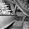 Wipmolen van de polder Weipoort, interieur gezien naar borsteind. - Bodegraven - 20036855 - RCE -  Weijpoortsche molen: wipmolen van de polder Weipoort, interieur gezien naar borsteind. 