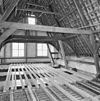 Interieur- de kapconstructie tijdens de restauratie - Brielle - 20042538 - RCE -  Kantongerecht: Interieur: de kapconstructie tijdens de restauratie 