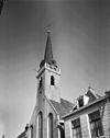 Top van de voorgevel, met torentje - Brielle - 20042723 - RCE -  Jacobskerk: Top van de voorgevel, met torentje 