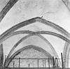 Interieur- detail van de gewelven van de noorderzijbeuk, naar het oosten - Brielle - 20042614 - RCE -  Grote kerk of Catharijnekerk: Interieur: detail van de gewelven van de noorderzijbeuk, naar het oosten 