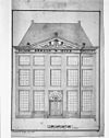 Tekening voorgevel door Jeroen de Kleijn 1767 (?) ( Gemeente Architect Delft) - Delft - 20049062 - RCE