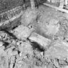 Interieur Burgerzaal fragment van het middeleeuwse stadhuis ingang marktzijde met dorpel en pilasterbasement - Delft - 20049013 - RCE -  Stadhuis: interieur Burgerzaal fragment van het middeleeuwse stadhuis ingang marktzijde met dorpel en pilasterbasement 