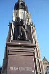 Delft - Statue of Hugo Grotius -  The statue of Hugo Grotius in Delft, the Netherlands.  Standbeeld voor Hugo de Groot te Delft (1886, Franciscus Leonardus StrackÃ©) 