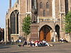 HugoGrotiusDelft.JPG -  Scene with Hugo Grotius in Delft  Standbeeld voor Hugo de Groot te Delft (1886, Franciscus Leonardus StrackÃ©) 