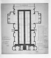Ontwerp tekening plattegrond - Delft - 20050034 - RCE -  Burgwalkerk = St. Jozefkerk: ontwerp tekening plattegrond 