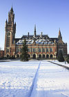 Peace Palace in Winter -  Peace Palace, front view, Winter 