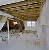 Interieur zolder, overzicht houten dakconstructie - 's-Gravenhage - 20331482 - RCE -  Interieur zolder, overzicht houten dakconstructie 