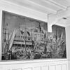 Interieur, wanddoek gezien vanuit het trappenhuis - 's-Gravenhage - 20329663 - RCE -  Huize Simpang: Interieur, wanddoek gezien vanuit het trappenhuis 