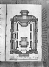 Plattegrond naar tekening van D.de Fonseea 1729 - 's-Gravenhage - 20085688 - RCE -  Portugees-IsraÃ«lietische Synagoge: Plattegrond naar tekening van D.de Fonseea 1729 