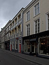DenHaag Westeinde2729 -  Den Haag, Westeinde 27 (center, grey, right door), 29 (left door) 