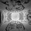 Interieur, plafond in trapportaal met stucwerk - 's-Gravenhage - 20330508 - RCE -  Veiling van Stockum: Interieur, plafond in trapportaal met stucwerk 