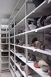 Pottery collection in the vault of De Tempel -  Pottery collection in the vault of De Tempel, Prins Hendrikstraat 39, Den Haag.