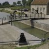 Overzicht brug met sluiswachterswoning