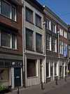 Dordrecht Voorstraat141 -  Dordrecht, Voorstraat 141 (right, orange brickstone) 