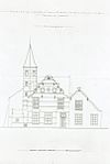 Exterieur TEKENING VAN VOORGEVEL - Schelluinen - 20265482 - RCE -  Huis Schelluinderberg: Exterieur TEKENING VAN VOORGEVEL 