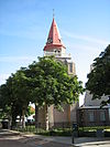 Netherlands-Ouddorp-toren -  The tower in the centre of Ouddorp, The Netherlands.  De toren in centrum van Ouddorp.