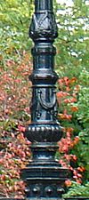 Muziekkoepel Houtmansgracht Gouda (detail) -  Muziekkoepel in het Houtmansplantsoen te Gouda (detail)