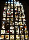 Glass 14 - Ministry of John the Baptist 1562 -  Glas 14 in Janskerk Gouda, De prediking door Johannes de Doper, Dirck Crabeth, 1562.