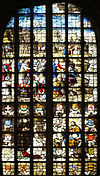 Glass 14 - Ministry of John the Baptist 1562-1 adjusted.JPG -  Glas 14 in Janskerk Gouda, De prediking door Johannes de Doper, Dirck Crabeth, 1562.