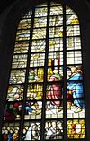 Janskerk Gouda - Glass 9 -  Glas 9 in Janskerk Gouda, De aankondiging van de geboorte van Johannes de Doper, 1561.