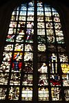 Glass 16 - Sermon on the mount -  Glas 16 in Janskerk Gouda, Jezus' eerste prediking, Dirck Crabeth, 1556.