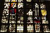 Glass 16 - detail bottom -  Glas 16 in Janskerk Gouda, Jezus' eerste prediking (Detail), Dirck Crabeth, 1556.