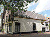 Hoekpand Achter de Vismarkt. Diep pand met klokgevel