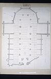 Kaart met grafzerken (tekening uit grafboek in gemeentearchief Leiden) - Leiden - 20263252 - RCE -  V.m. O.L. Vrouwenkerk: Kaart met grafzerken (tekening uit grafboek in gemeentearchief Leiden) 