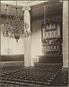 Interieur met kroon en orgel - Leiden - 20326690 - RCE -  Marekerk: Interieur met kroon en orgel 