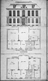Reproductie van tekening, in bezit van Nederlands Hervormde Diaconie, Leiden - Leiden - 20170930 - RCE -  Huize Rhijnhof: reproductie van tekening, in bezit van Nederlands Hervormde Diaconie, Leiden 