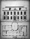 Reproductie van tekening, in bezit van Nederlands Hervormde Diaconie, Leiden - Leiden - 20170923 - RCE -  Huize Rhijnhof: reproductie van tekening, in bezit van Nederlands Hervormde Diaconie, Leiden 