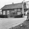 Rechter zijgevel van huis, gelegen voor de houtzaagmolen - Leiden - 20135934 - RCE -  d' Heesterboom: Rechter zijgevel van huis, gelegen voor de houtzaagmolen 