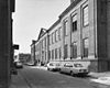 Zijgevel aan de Lange Scheistraat - Leiden - 20134825 - RCE -  De Lakenhal: zijgevel aan de Lange Scheistraat 