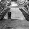 Interieur kap zuidgevel, voormalige woonkloosterdeel naar het oosten toe - Leiden - 20135310 - RCE -  St.Cecilia gasthuis: interieur kap zuidgevel, voormalige woonkloosterdeel naar het oosten toe 