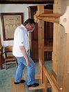 Lokhorstkerk Leiden demonstratie orgel.JPG - Foto uit Leiden tijdens rijksmonumentendag 2010. Lokhorstkerk. 