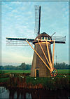 Stevenshofjesmolen-1 -  Ronde senen grondzeiler Stevenshofjesmolen Bouwjaar 1797 / Vlucht 19.60 meters Leiden / Eigenaar Rijnlands molenstichting 