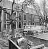 Binnenplaatsgevel van de noordelijke vleugel - Leiden - 20135334 - RCE -  St.Cecilia gasthuis: Binnenplaatsgevel van de noordelijke vleugel 