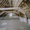 Interieur opkamer, overzicht kapconstructie - Maasland - 20341627 - RCE -  Boerderijen/ Krukhuis: Interieur opkamer, overzicht kapconstructie (opmerking: voor restauratie) 