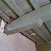Interieur, detail sleutelstuk met renaissanceprofiel - Maasland - 20341629 - RCE -  Boerderijen/ Krukhuis: Interieur, detail sleutelstuk met renaissanceprofiel (opmerking: voor restauratie) 