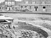 Opgegraven fundering Romaanse apsis achter Nederlands Hervormde Kerk - Noordwijkerhout - 20169732 - RCE -  Nederlands Hervormde Kerk: opgegraven fundering Romaanse apsis achter Nederlands Hervormde Kerk 