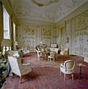 INTERIEUR, EERSTE VERDIEPING, OVERZICHT GROTE ZITKAMER (MUZIEKKAMER) - Ridderkerk - 20299013 - RCE -  Huis Ten Donck: INTERIEUR, EERSTE VERDIEPING, OVERZICHT GROTE ZITKAMER (MUZIEKKAMER) 
