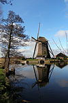 RietveldseMolen - Dutch windmill De Rietveldse Molen, in Rijnwoude. It was built circa 1648 to drain the Rietveldse polder. 