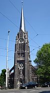 Rotterdam oostzeedijk kerk - Rotterdam, Oostzeedijk. RK kerk. Rijksmonument.