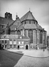 Kerk vanuit het noord-westen - Rotterdam - 20191384 - RCE -  Grote- of Sint Laurenskerk: kerk vanuit het noord-westen 
