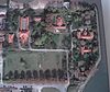 Rotterdam quarantaineweg1 luchtfoto -  Rotterdam, Heijplaat, Luchtfoto van het Quarantaineterrein. De barakken bevonden zich helemaal links van de foto. Ze zijn inmiddels gesloopt. Rijksmonument. 