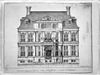 Plattegrond, gevels en doorsnede naar tekening van Kortebrand 1739 in het Gemeente Archief Rotterdam - Rotterdam - 20191197 - RCE -  Schielandshuis Museum Boymans: plattegrond, gevels en doorsnede naar tekening van Kortebrand 1739 in het Gemeente Archief Rotterdam 