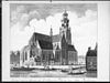 Met torenbekroning van Heilige de Keyser naar prent van J.Brasser 1776 - Rotterdam - 20191361 - RCE -  Grote- of Sint Laurenskerk: met torenbekroning van Heilige de Keyser naar prent van J.Brasser 1776 