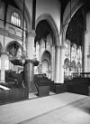 Interieur naar het noord-oosten - Rotterdam - 20191420 - RCE -  Grote- of Sint Laurenskerk: interieur naar het noord-oosten 
